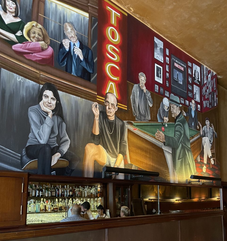 photo of interior detail of Tosca, San Francisco