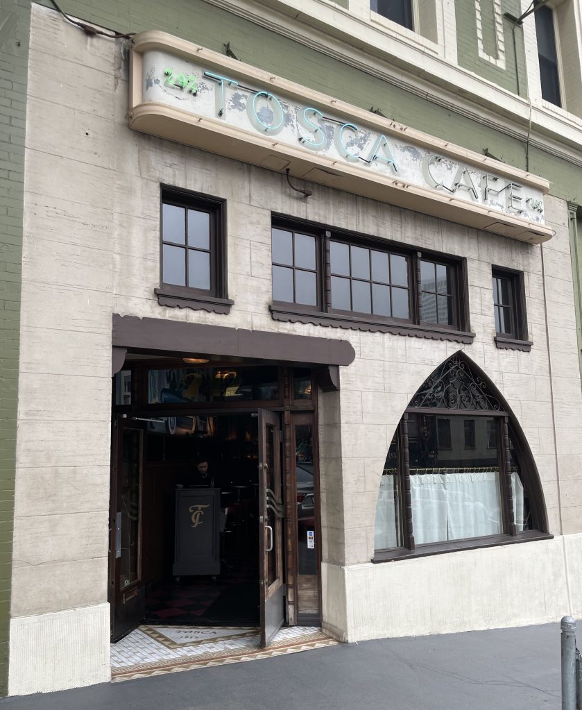 photo of exterior of Tosca, San Francisco