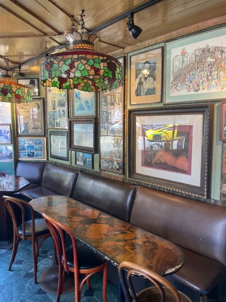 photo of interior of Vesuvio Cafe, San Francisco, CA
