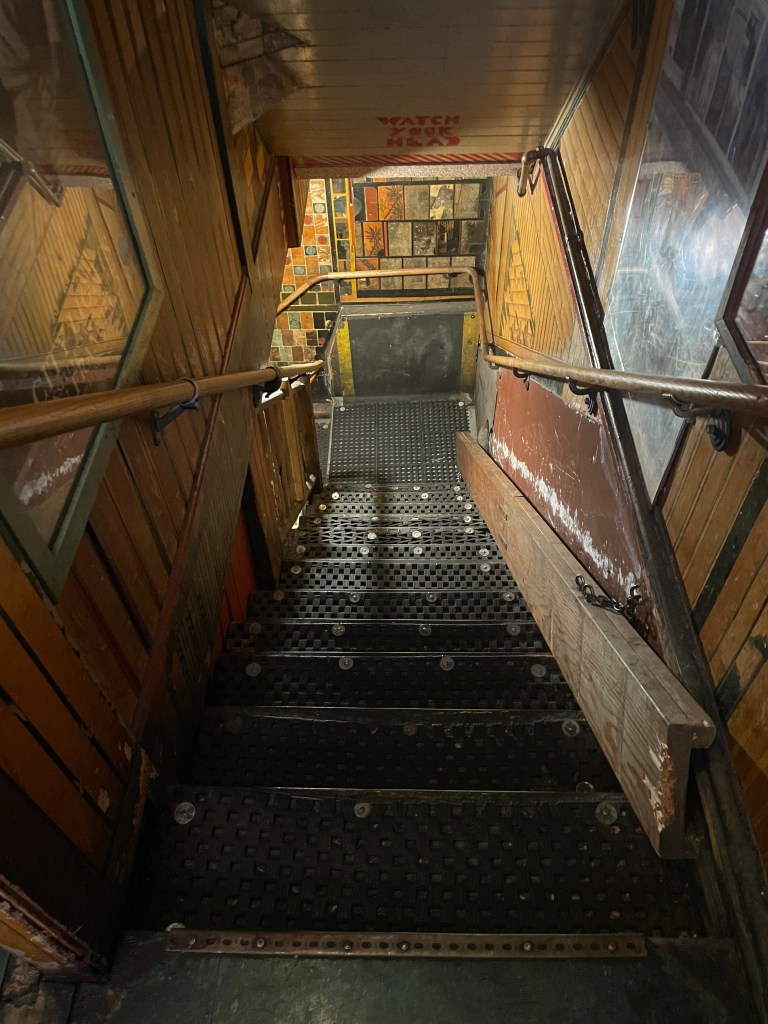 photo of stairwell of Vesuvio Cafe, San Francisco, CA