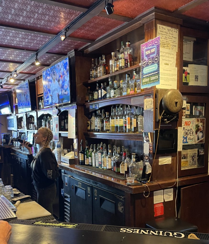 photo of interior of The Abbey Tavern, San Francisco