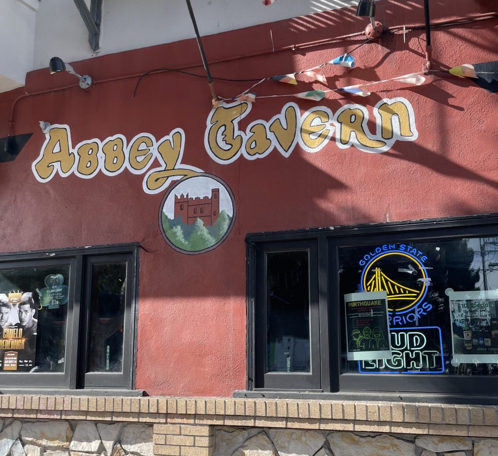 photo of exterior detail of The Abbey Tavern, San Francisco