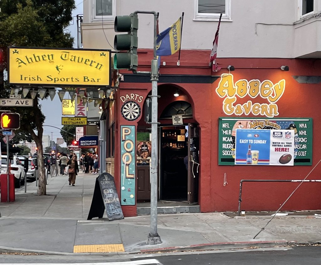 photo of exterior of of The Abbey Tavern, San Francisco
