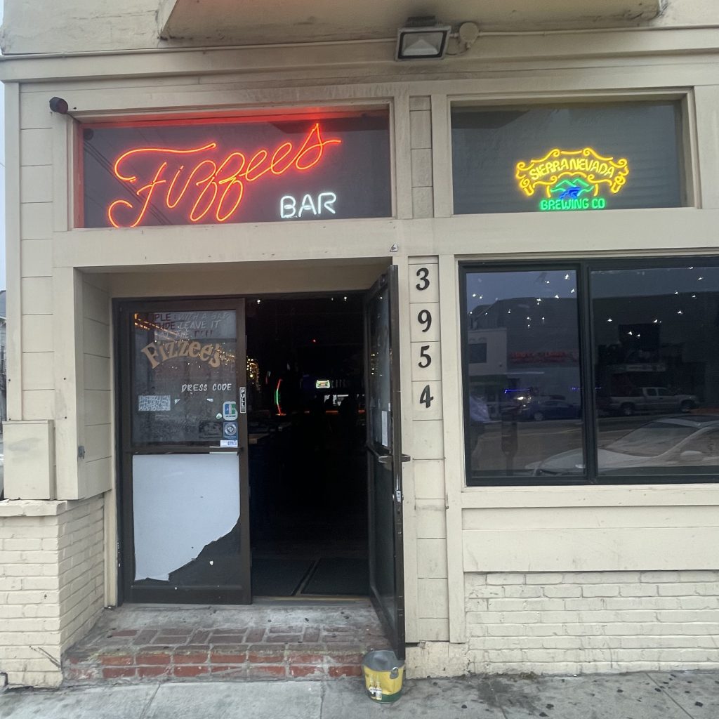 photo of exterior of Fizzee's, San Francisco