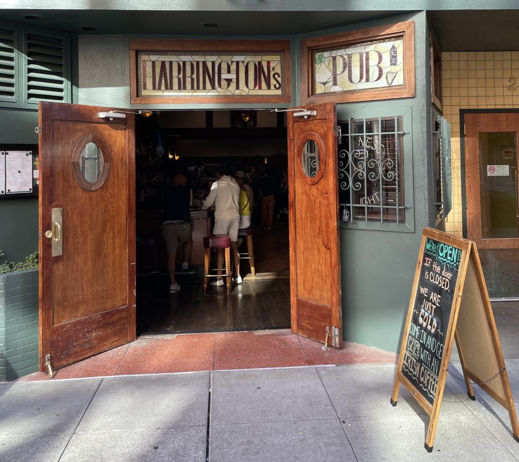 photo of exterior of Harrington's Bar and Grill, San Francisco