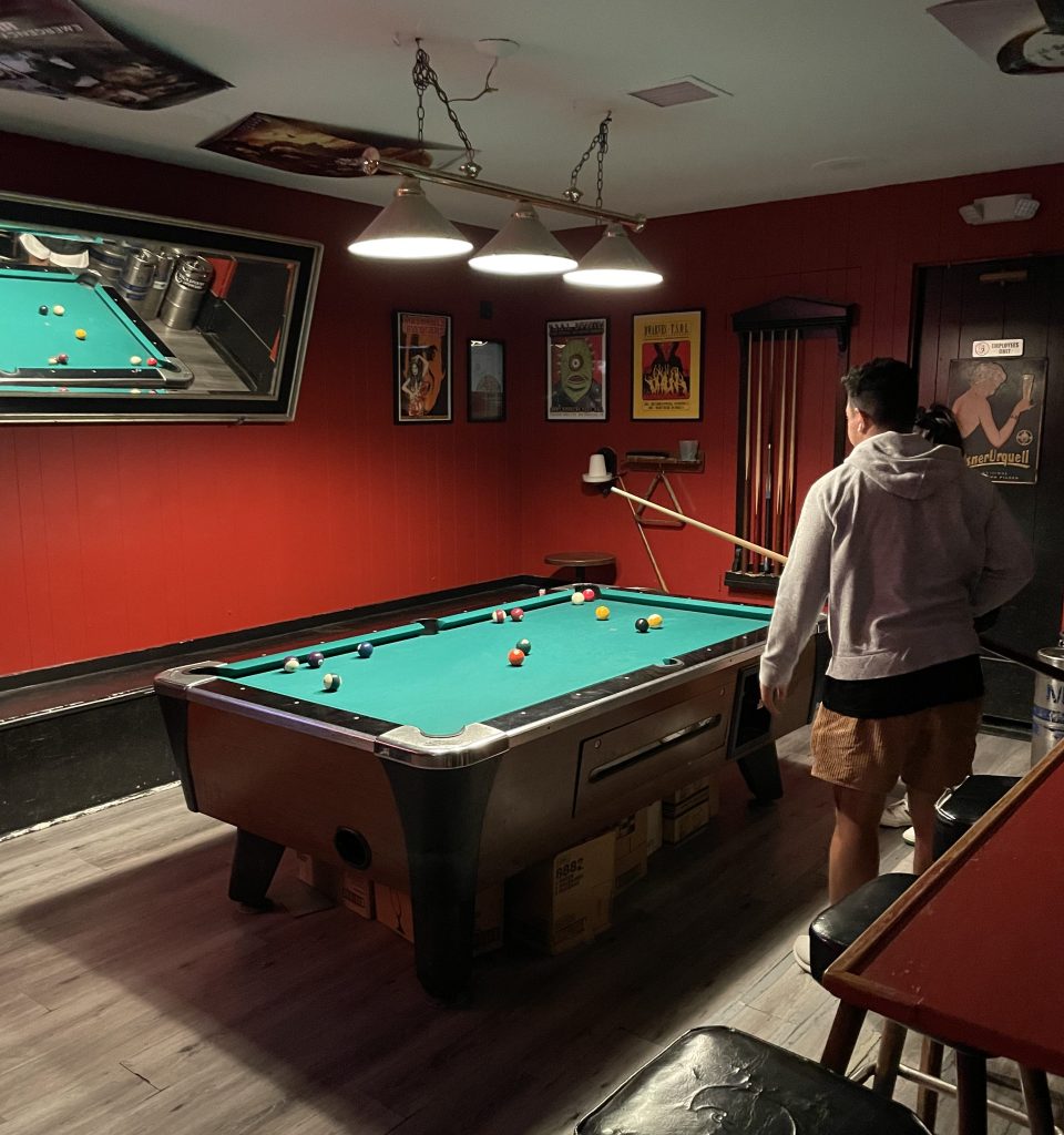 photo of the pool table of The Hearth bar, San Francisco
