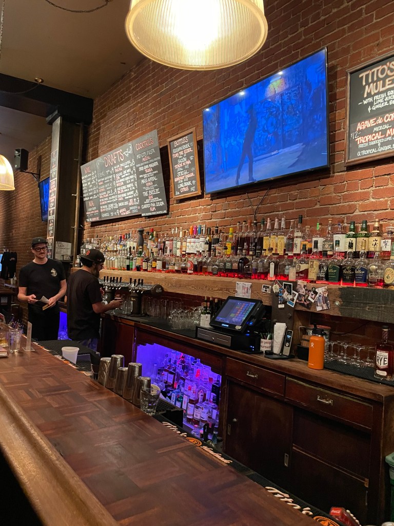 photo of interior of Louie's Bar, San Francisco
