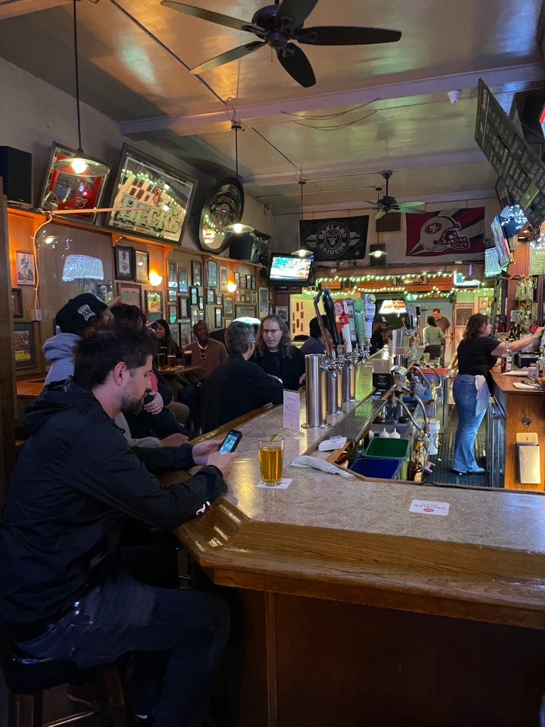 photo of the interior of The Mucky Duck, San Francisco