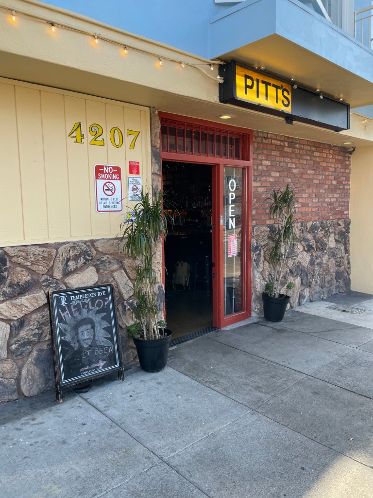 photo of exterior of Pitt's Pub, San Francisco