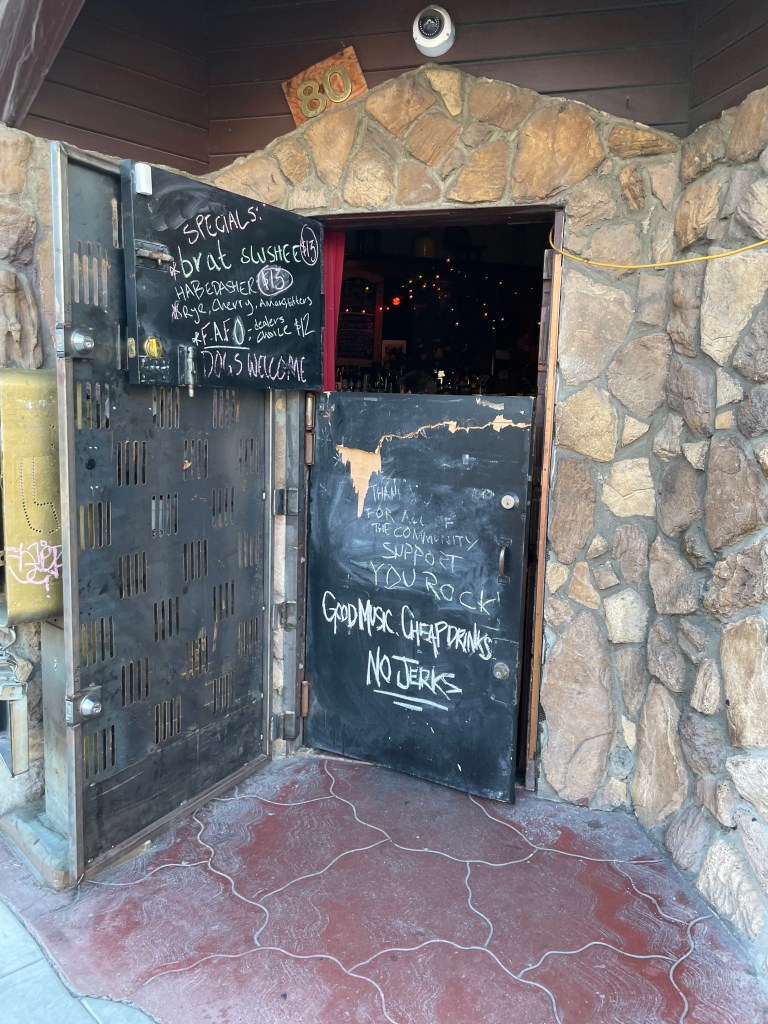 photo of door of Rock Bar, San Francisco