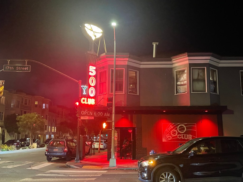 photo of exterior of the 500 Club, San Francisco