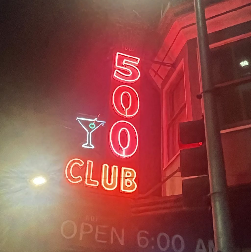 500 Club, San&nbsp;Francisco