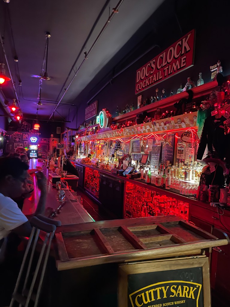 photo of interior of Doc's Clock, San Francisco