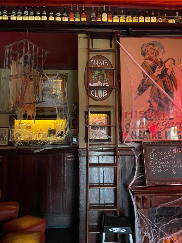 photo of interior detail of Elixir, San Francisco