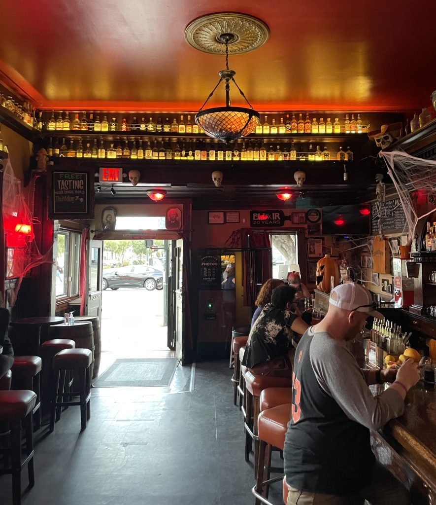 photo of interior of Elixir, San Francisco
