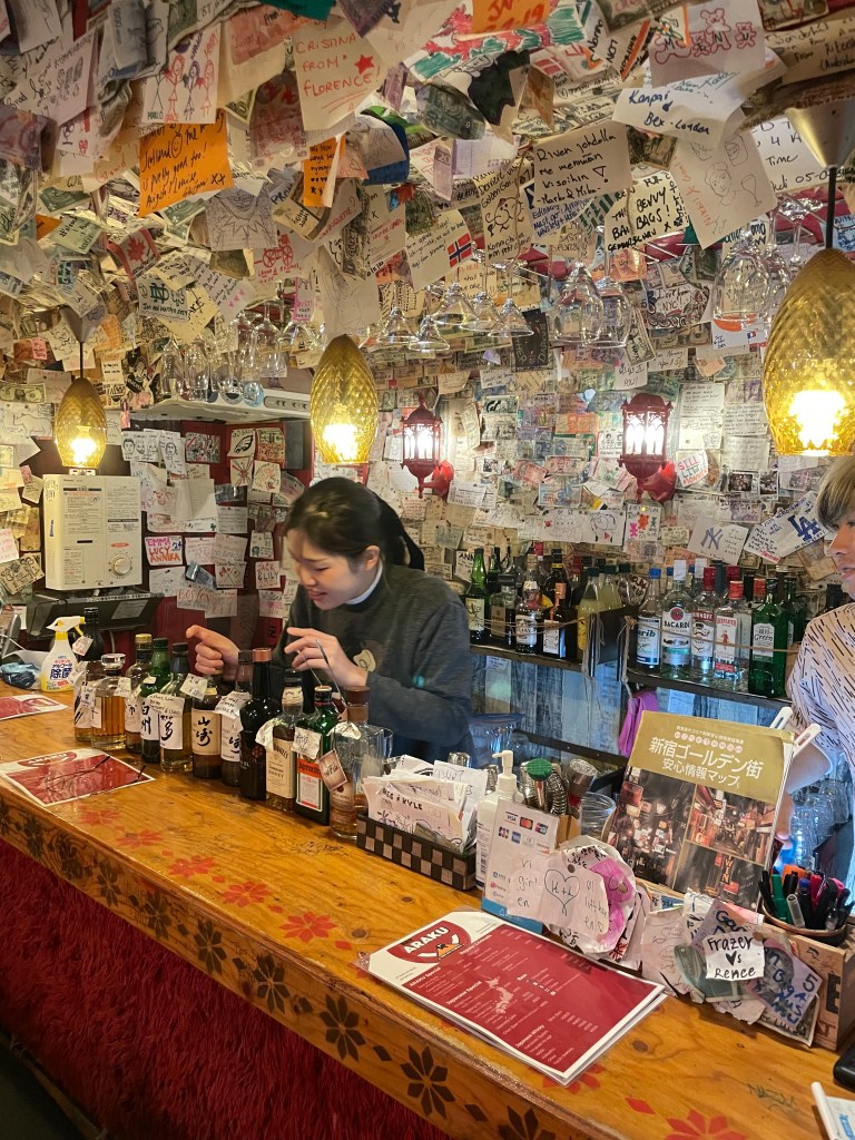 photo of interior of BAR ARAKU, Tokyo, Japan