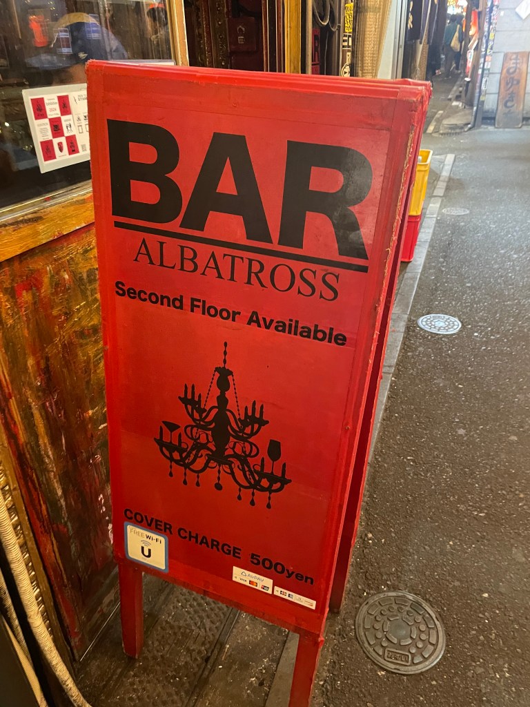 photo of sign of Bar Albatross, Tokyo, Japan