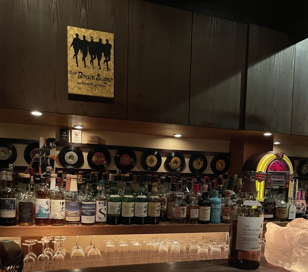 photo of interior detail of Bar Brown Sugar, Kyoto, Japan