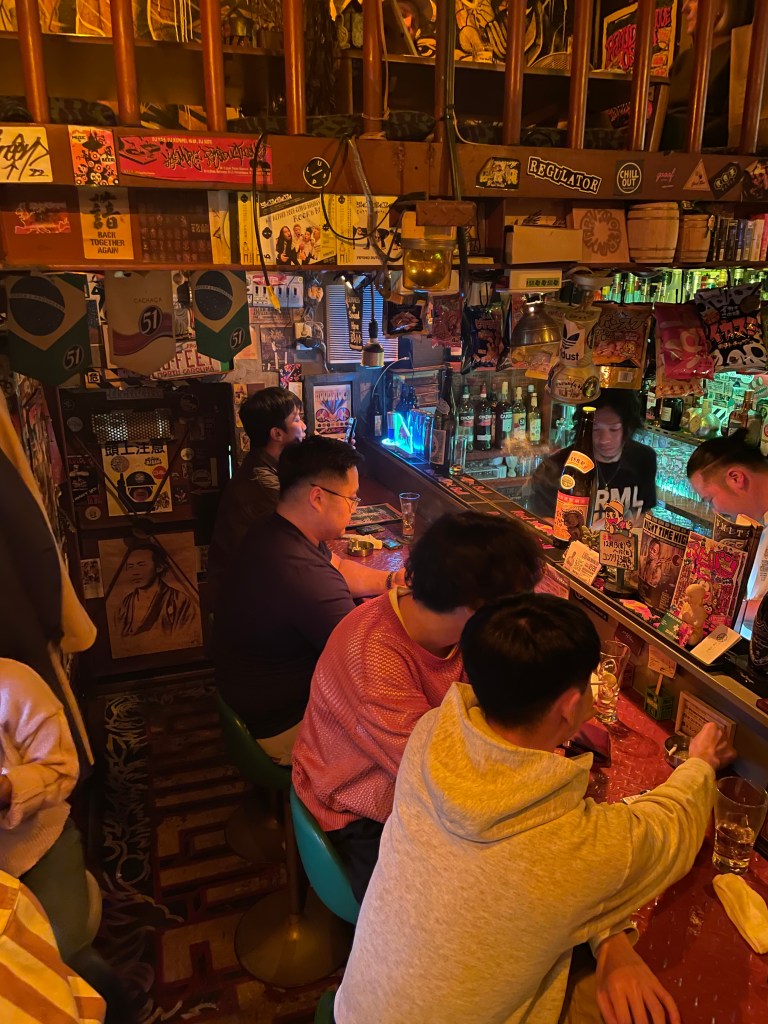 photo of interior of Concrete Bar, Kyoto, Japan
