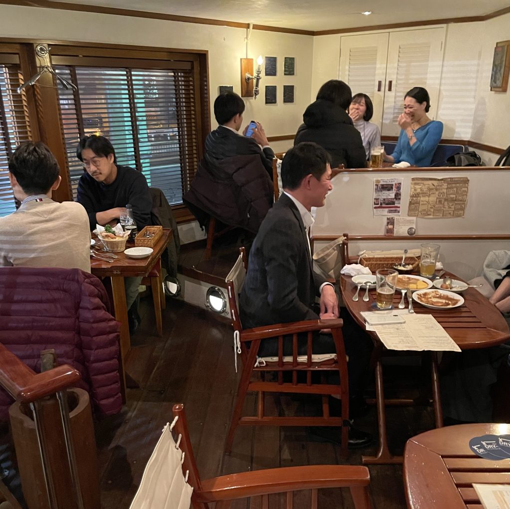 photo of upper floor interior of Shimbashi Dry-Dock, Tokyo, Japan