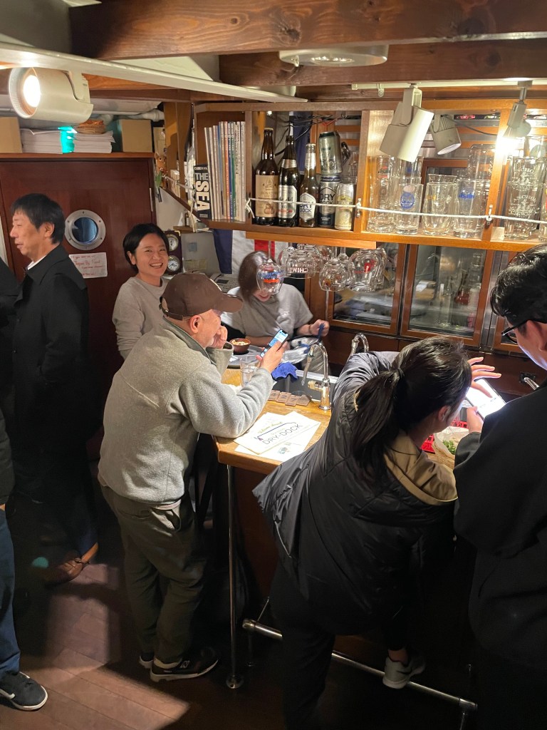 photo of bottom floor interior of Shimbashi Dry-Dock, Tokyo, Japan
