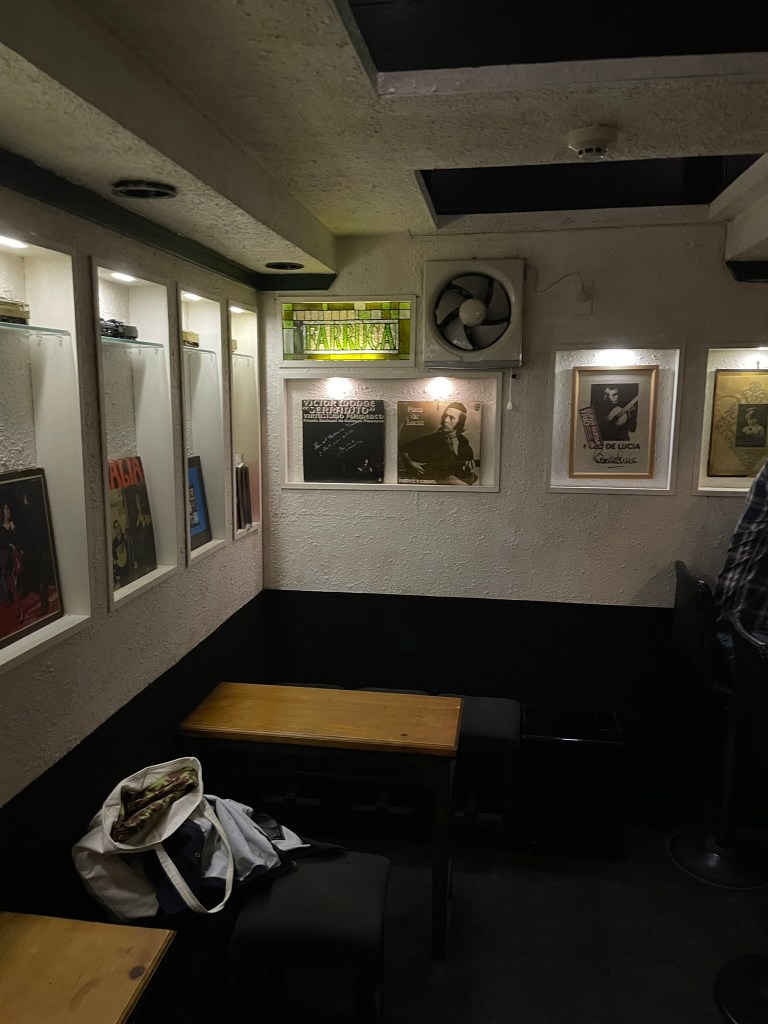 photo of interior of Farruca bar, Kyoto, Japan
