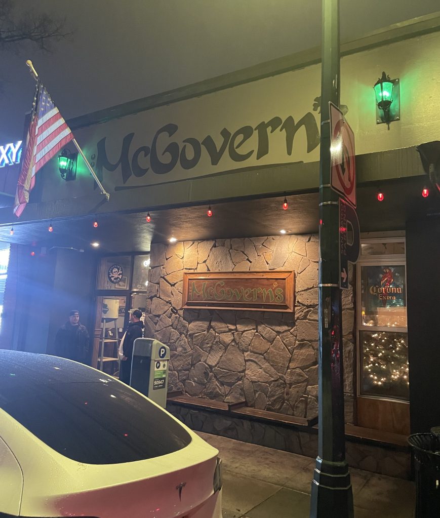 photo of the exterior of McGovern's, San Mateo, CA