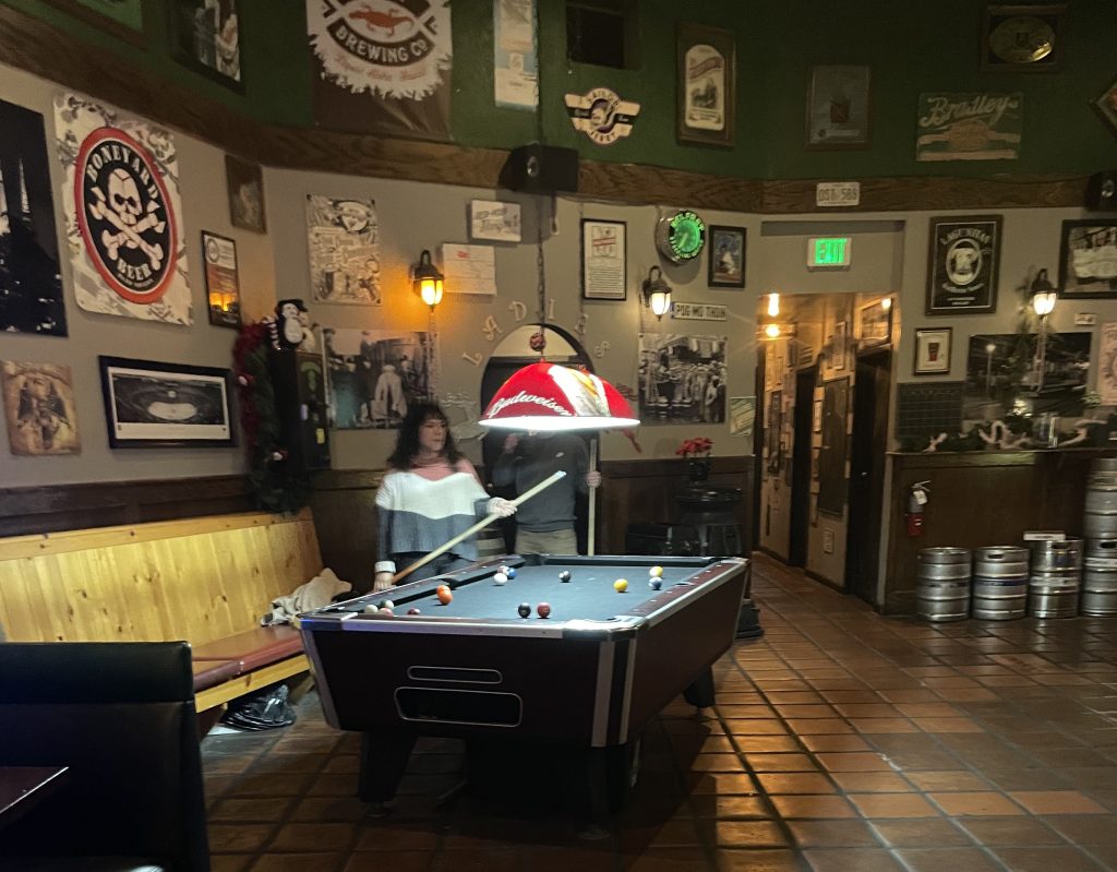photo of the pool table of McGovern's, San Mateo, CA