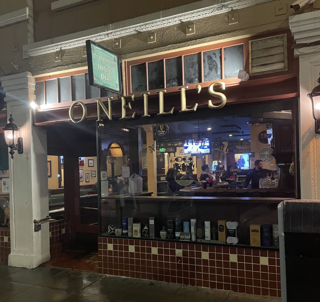 photo of the exterior of O'Neill's Irish Pub, San Mateo, CA