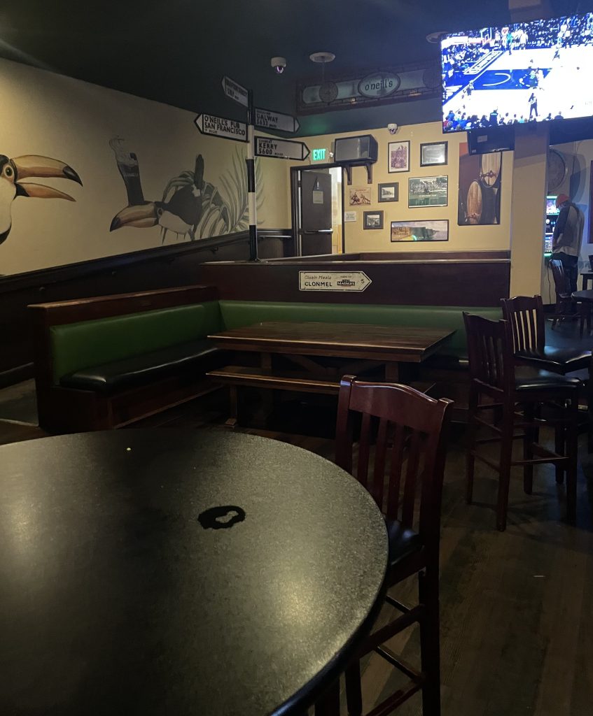 photo of the interior of O'Neill's Irish Pub, San Mateo, CA