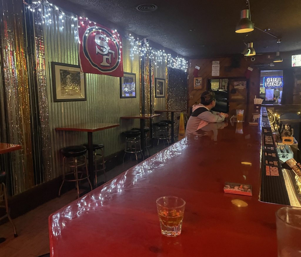 photo of the interior of OneUp Bar, San Francisco