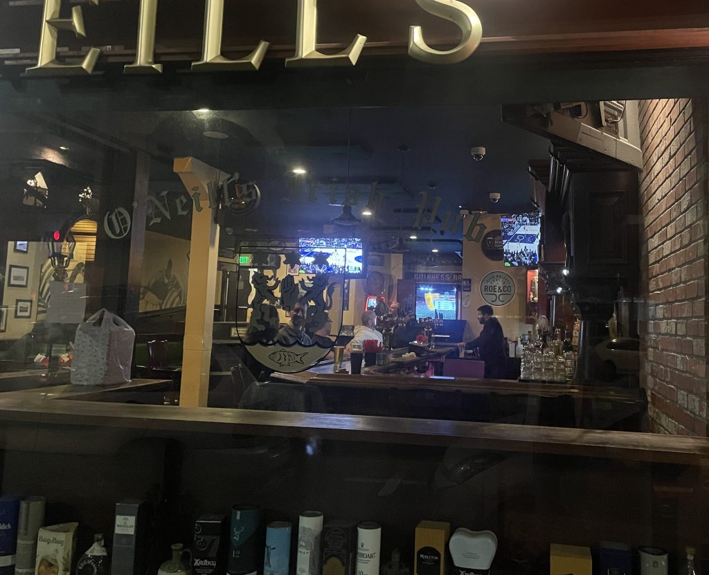 photo of the exterior of O'Neill's Irish Pub, San Mateo, CA