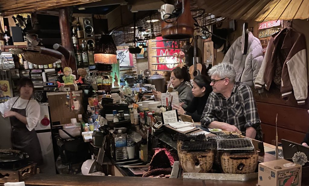 photo of interior of Bar Siba, Kyoto, Japan