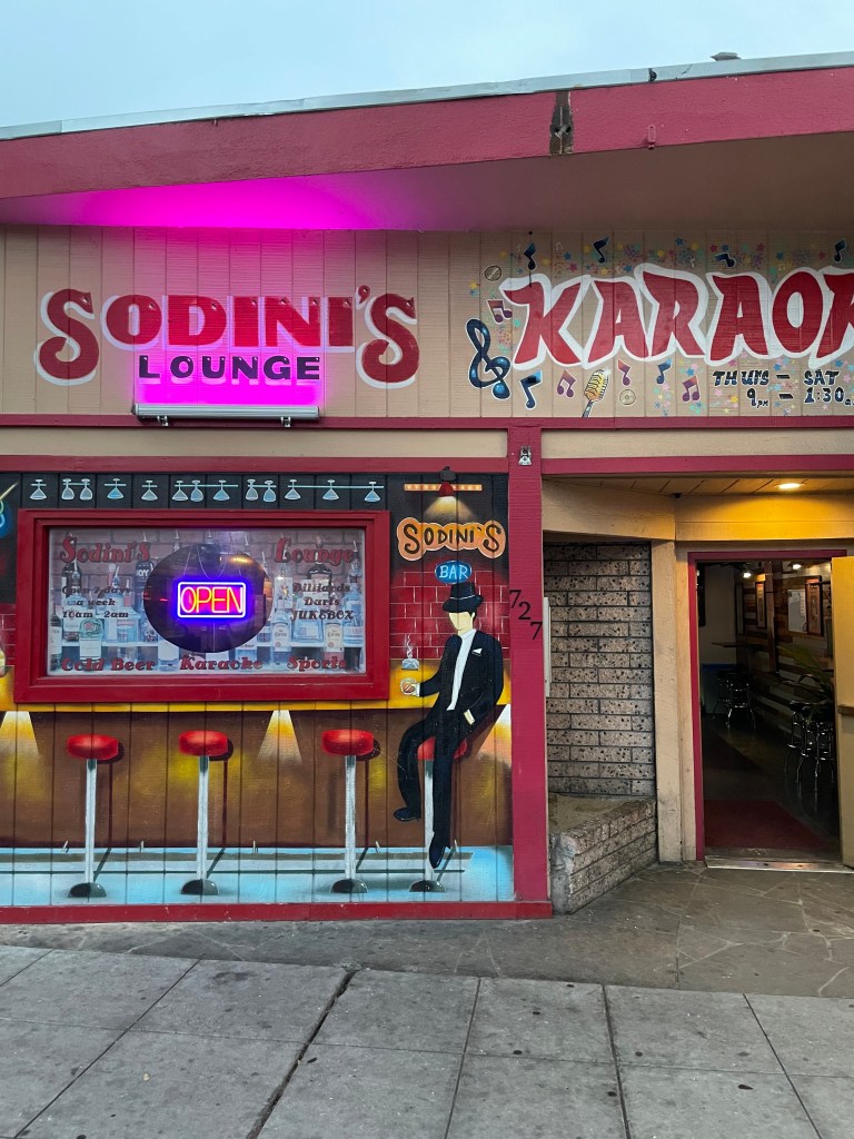 photo of the exterior of Sodini's. Redwood City, CA