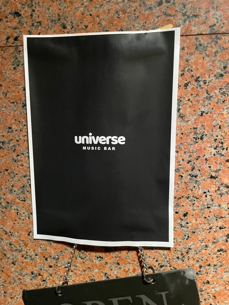 photo of sign for MUSIC BAR universe -GION, Kyoto, Japan