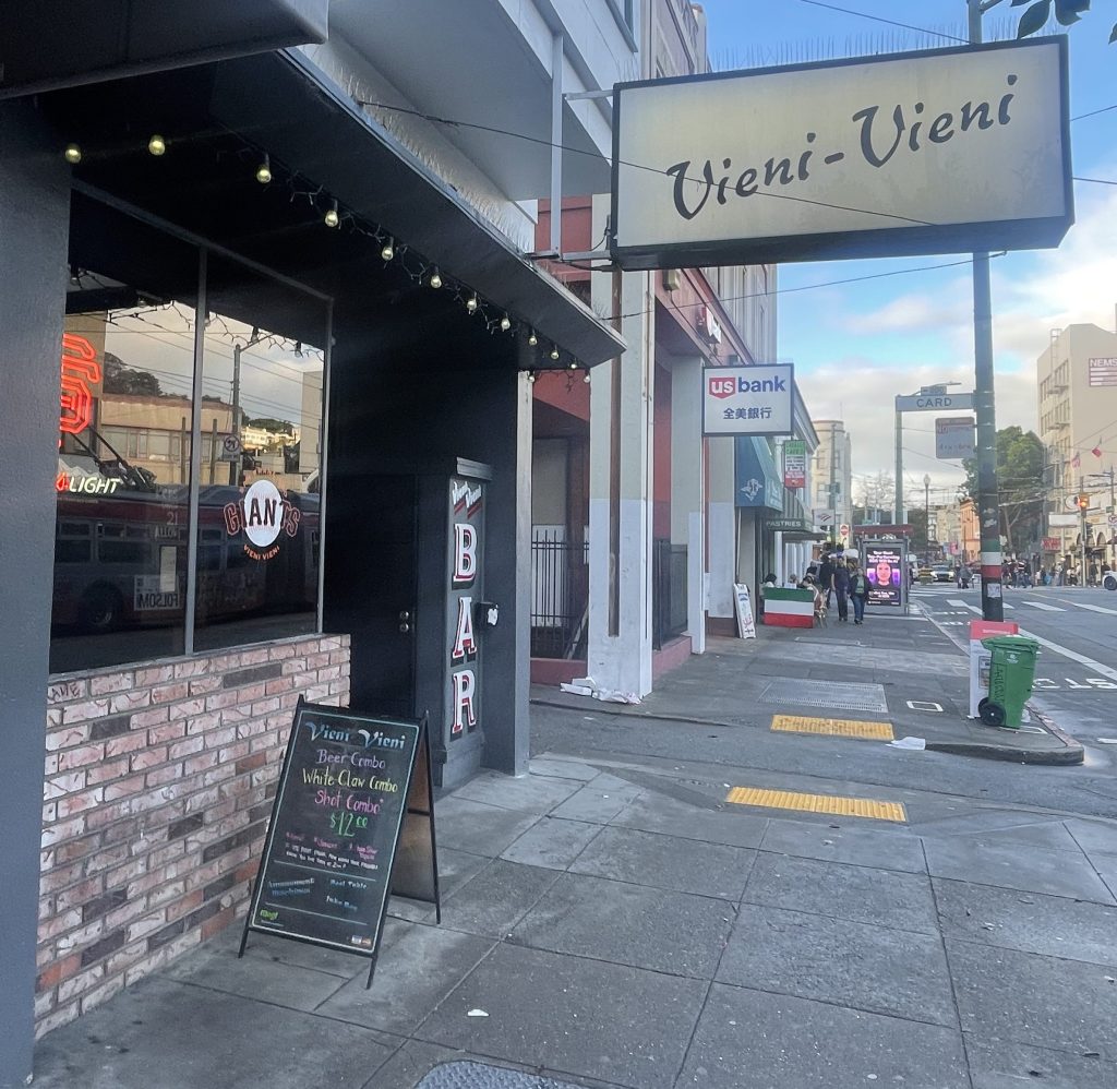 photo of the exterior for Vieni Vieni Lucky Spot, San Francisco