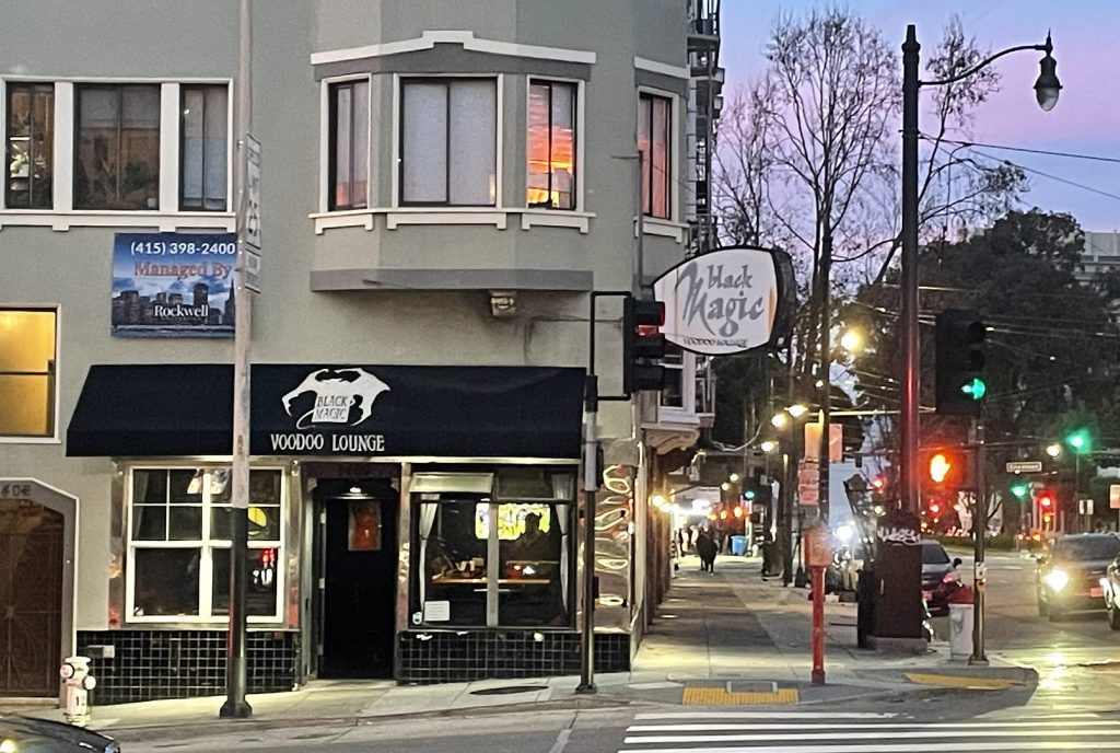 photo of exterior of Black Magic Voodoo Lounge, San Francisco