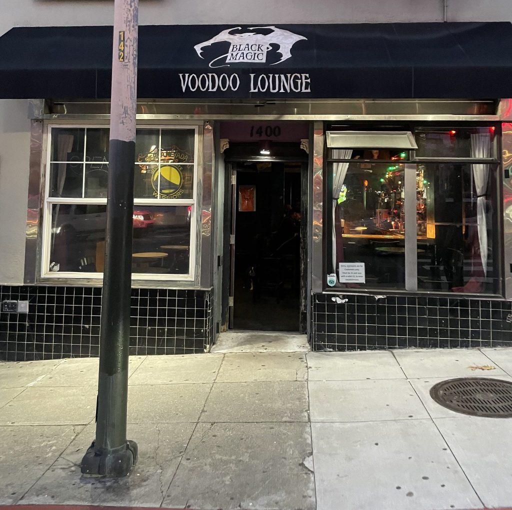 photo of exterior of Black Magic Voodoo Lounge, San Francisco