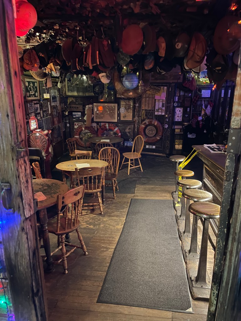 photo of interior of Heinold's First and Last Chance Saloon, Oakland, CA