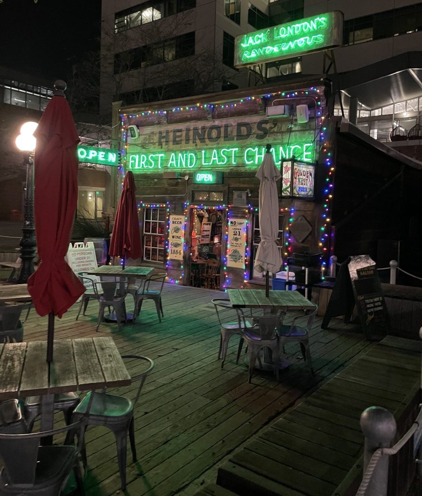 photo of exterior of Heinold's First and Last Chance Saloon, Oakland, CA