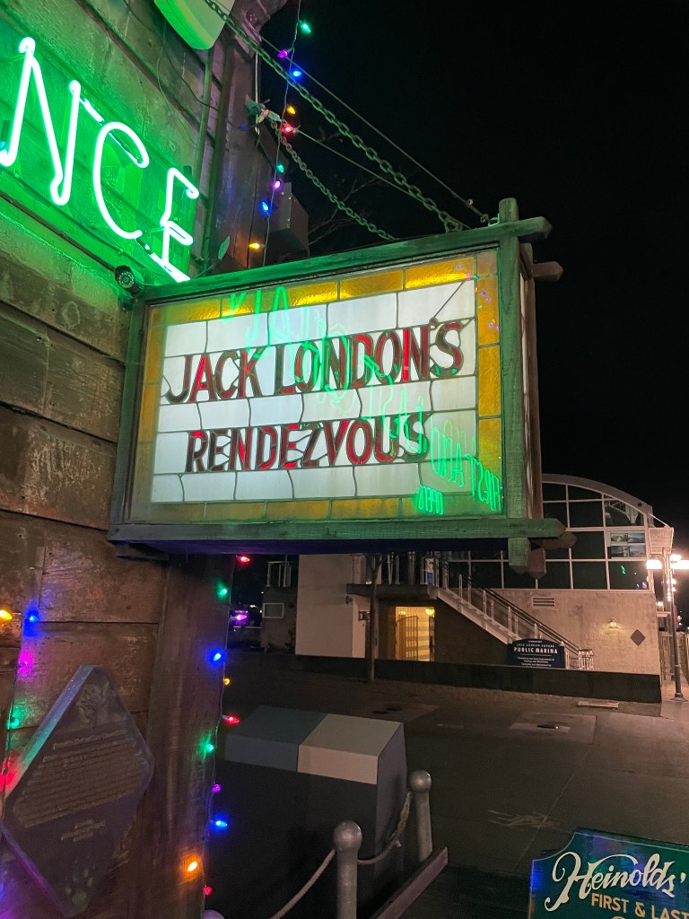photo of sign of Heinold's First and Last Chance Saloon, Oakland, CA