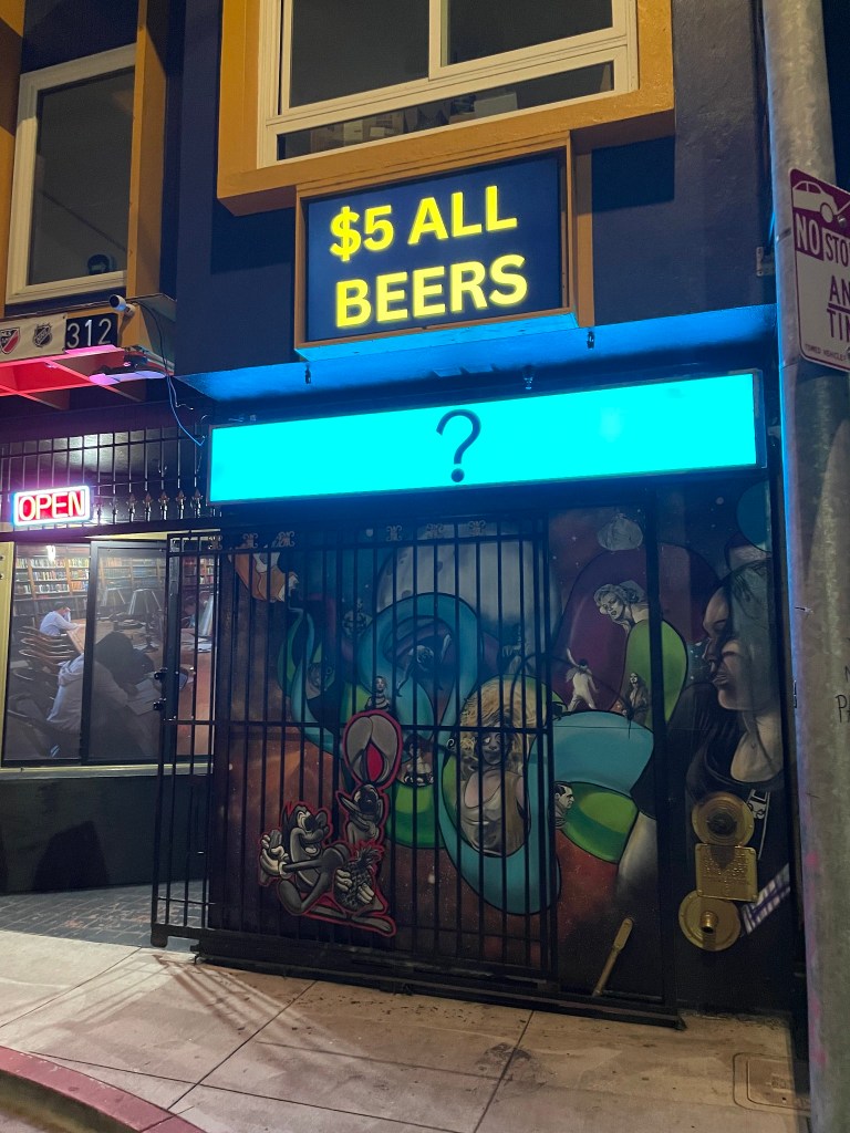 photo of exterior of Question Mark Bar, San Francisco