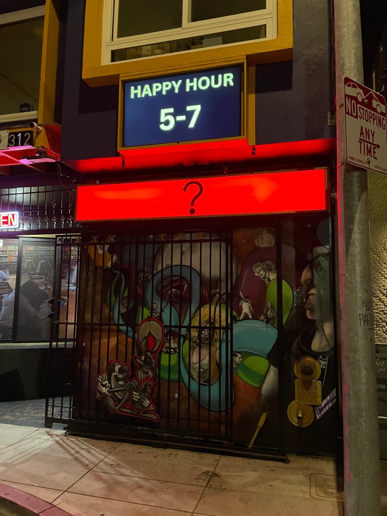photo of exterior of Question Mark Bar, San Francisco