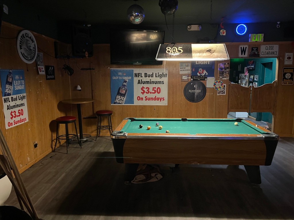 photo of the pool table of The Shanty, Fresno, CA