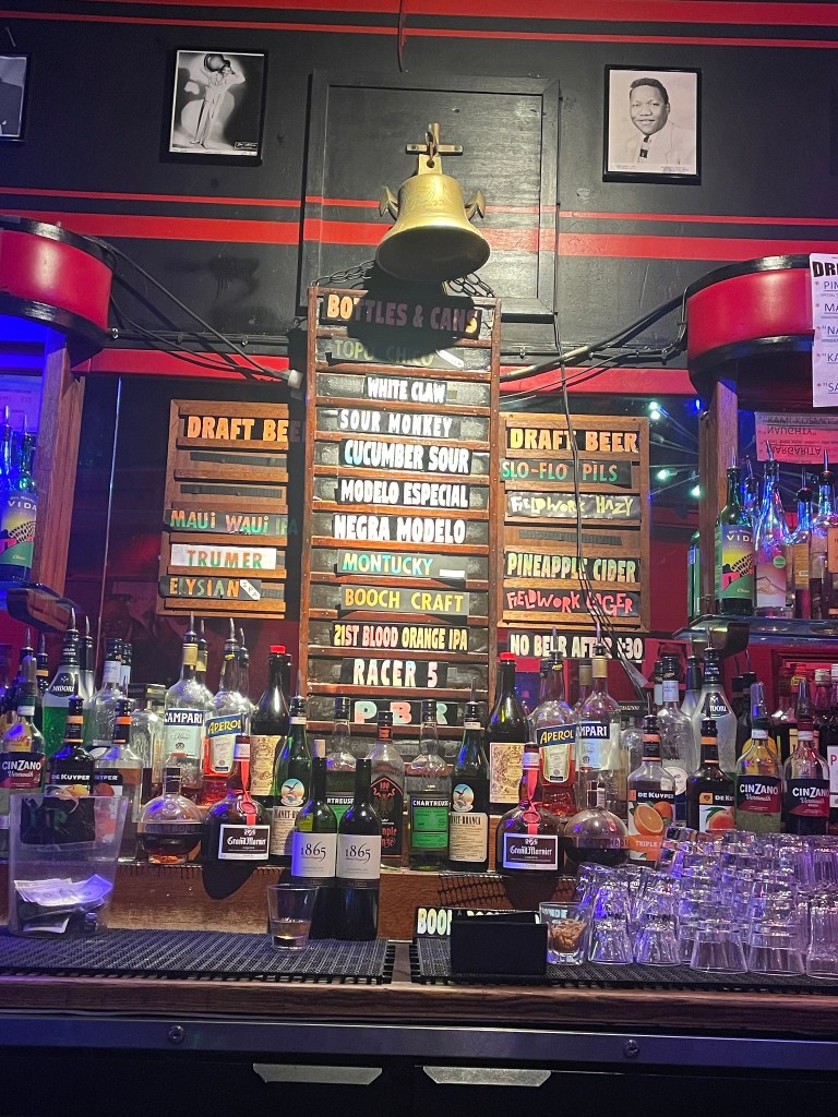 photo of the bar of The Boom Boom Room, San Francisco