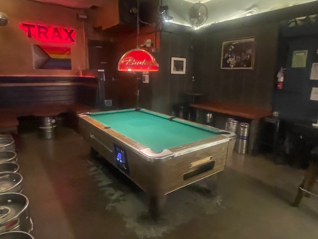 photo of the pool table at Trax, San Francisco