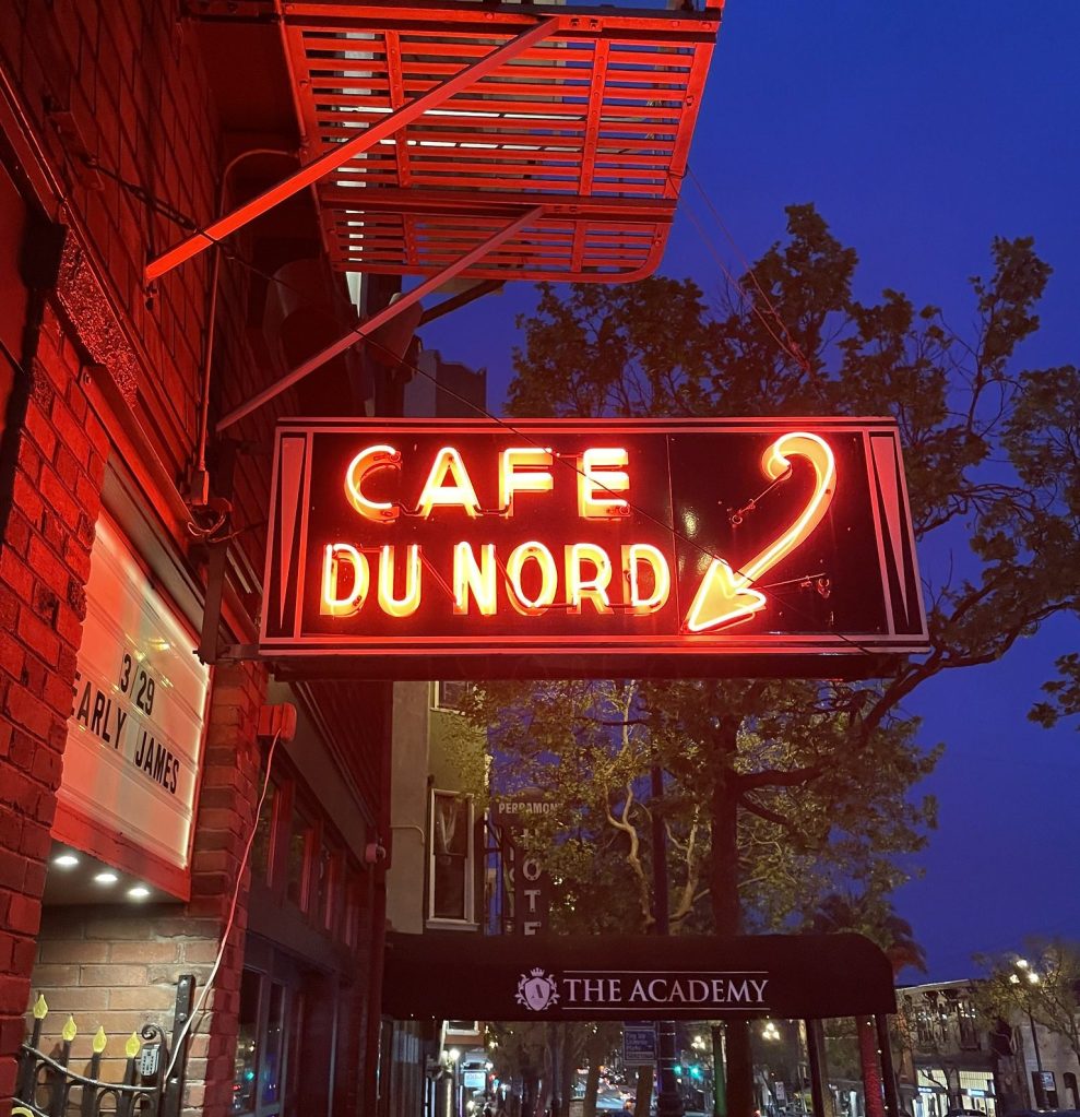 photo of sign of Cafe Du Nord, San Francisco