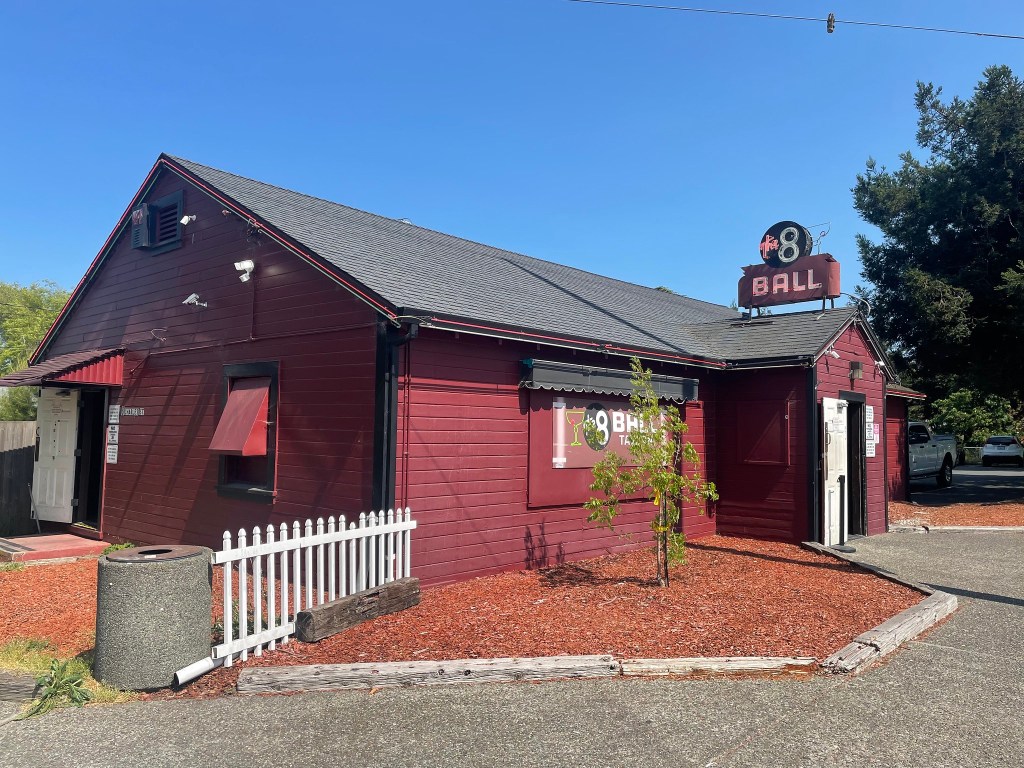 photo of the exterior of The 8 Ball, Cotati, CA