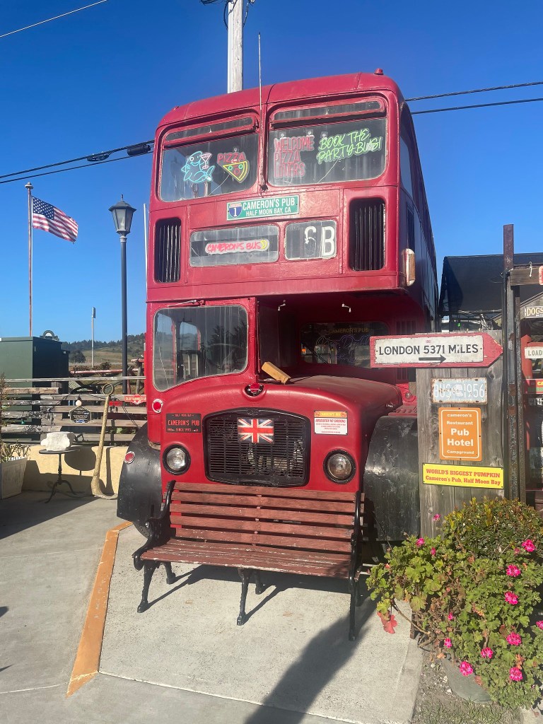 photo of bus of Cameron's Pub, Half Moon Bay, CA