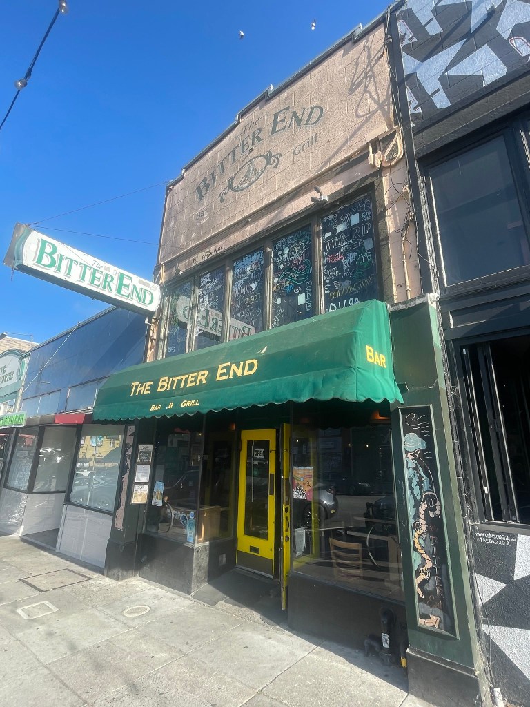 photo of the exterior of The Bitter End, San Francisco
